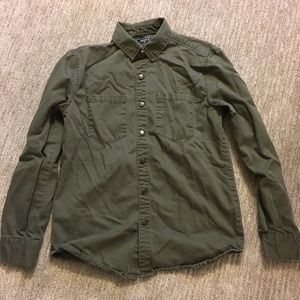 Forever 21 button up in green
